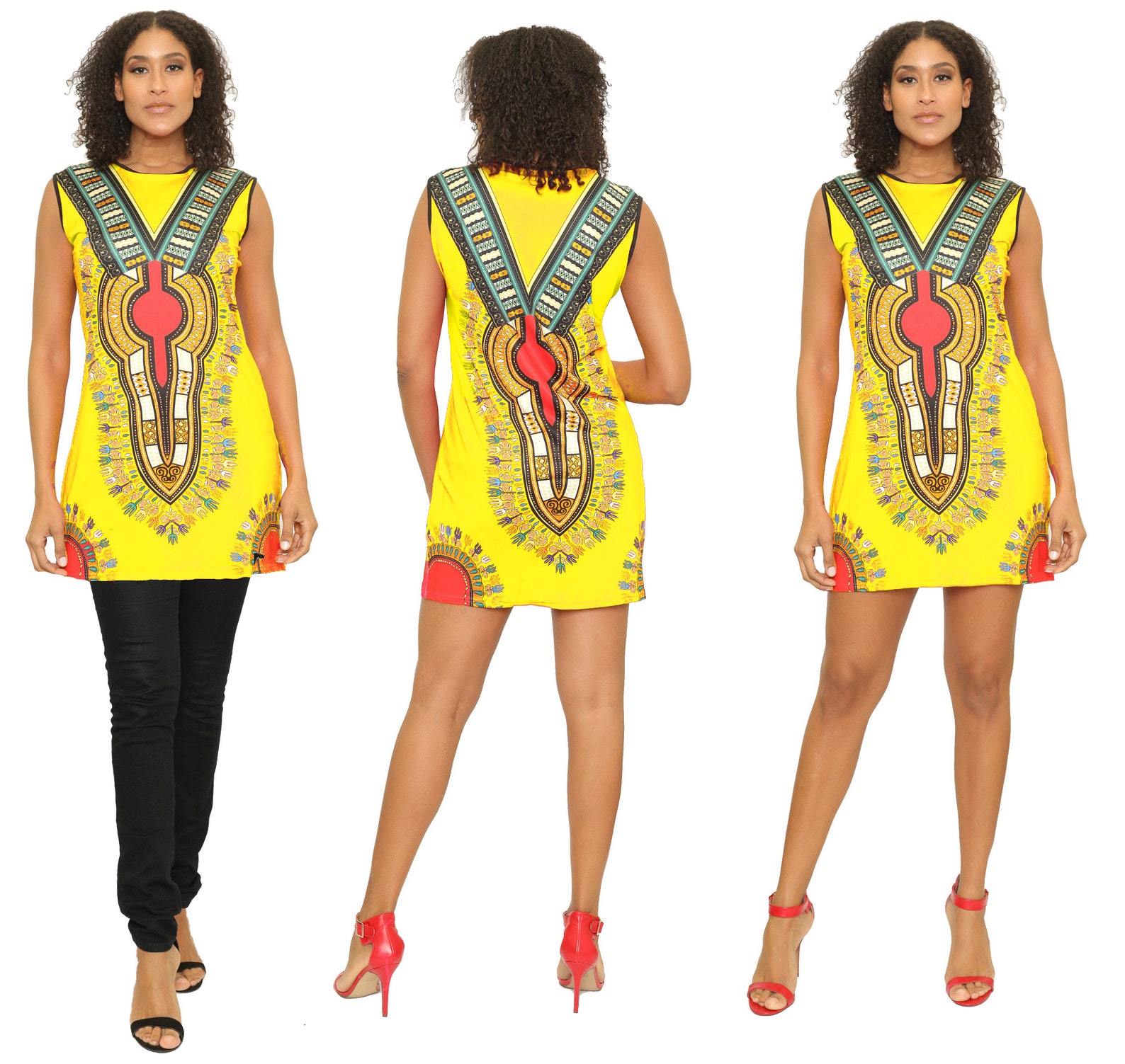 African Dress Dashiki Dress Top Tunic Mini Dashiki Tunic Top - Etsy