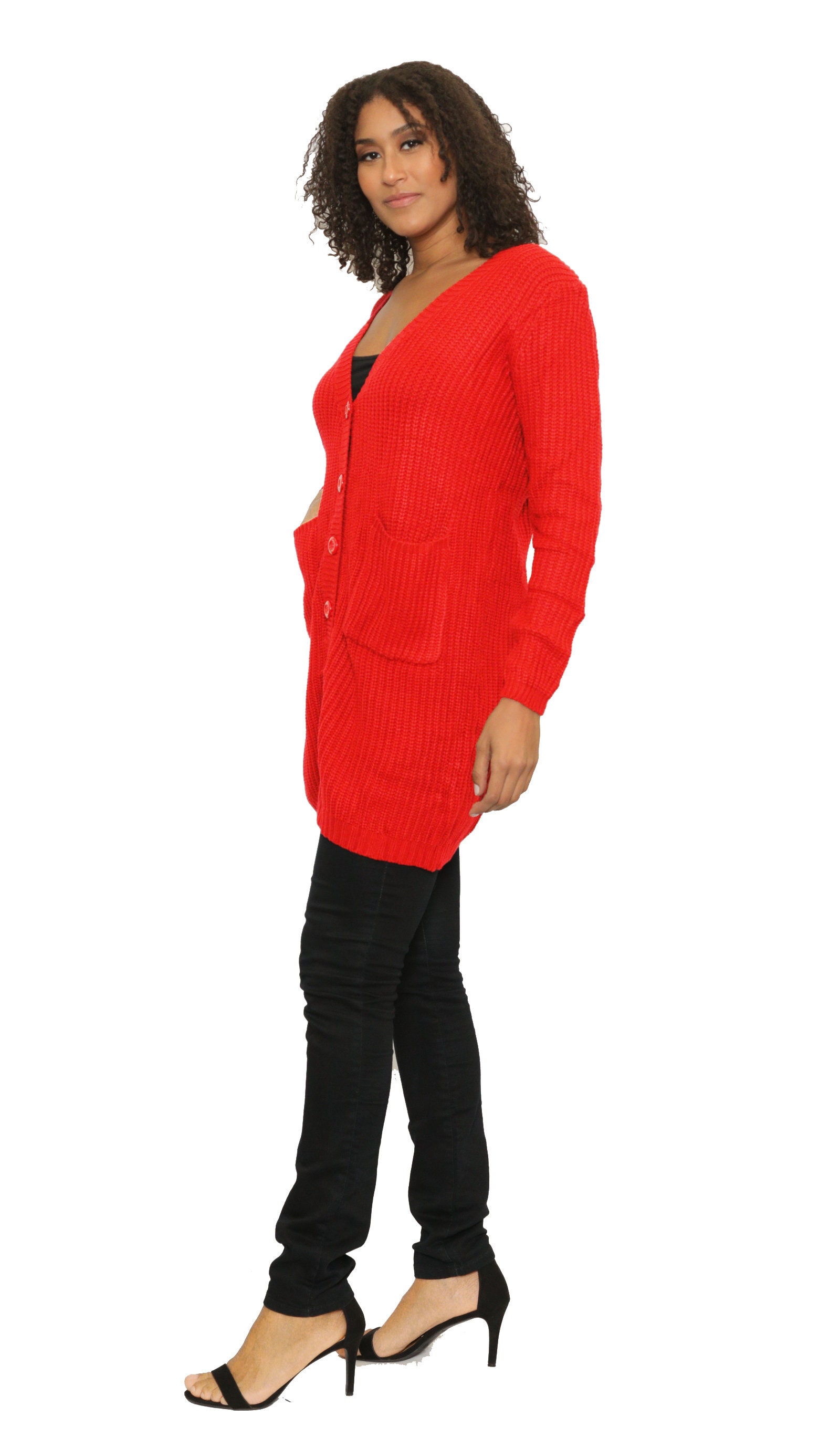 Women Long Sweater Button Down Long Sleeve Down Pocket Long Etsy