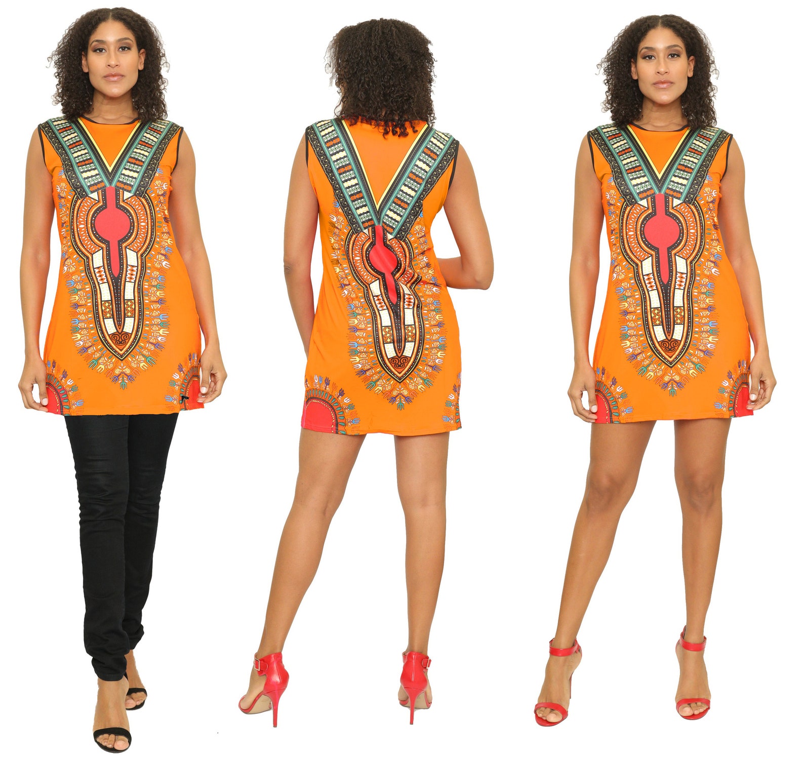African Dress Dashiki Dress Top Tunic Mini Dashiki Tunic Top - Etsy