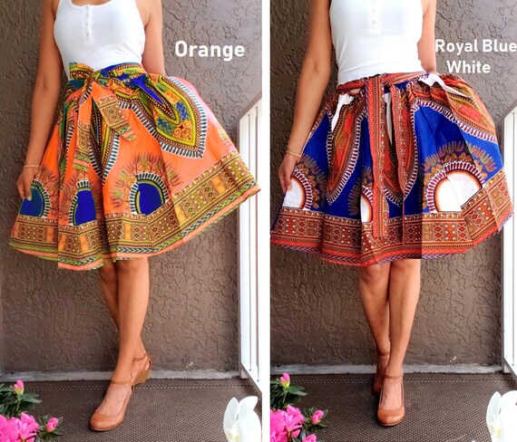 Ankara Skirt Dashiki Print Authentic 