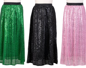 sequin skirt etsy