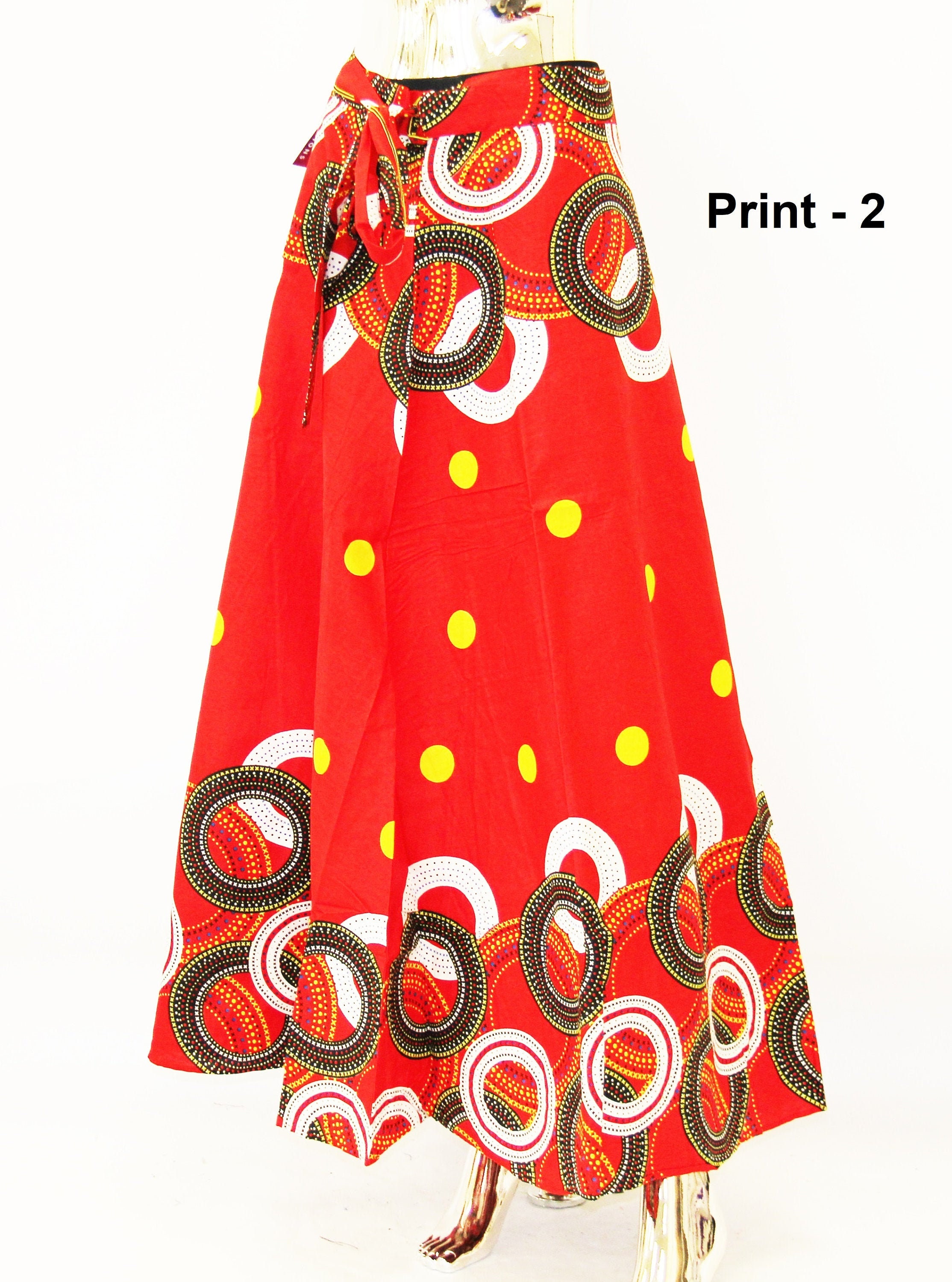 dashiki wrap skirt