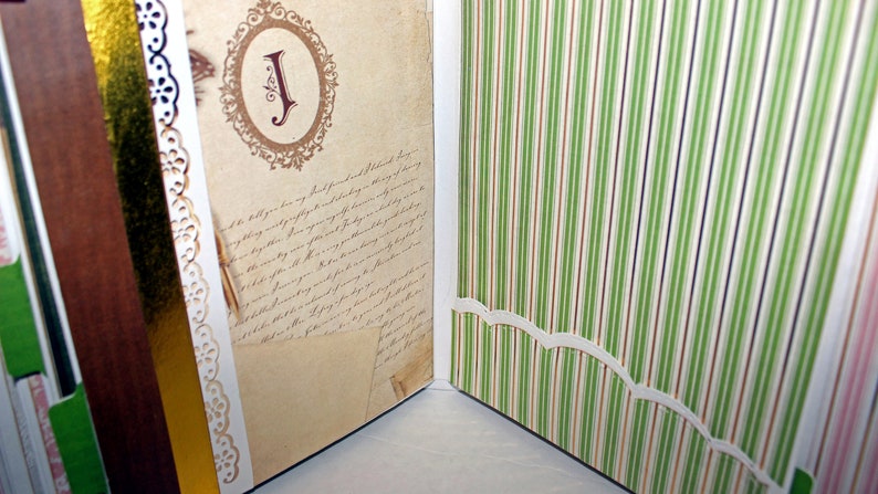 Dear Jane, Mini Album/Easel Card, Handmade Unique, 9 x 7, Holds over 90 photos, Great gift, Birthday image 8