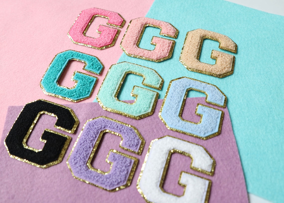 Chenille Letter Patch Iron On Varsity Letter Patch Iron on Etsy