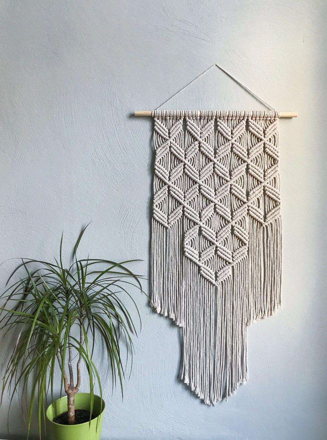 Modern Macrame Geometric L - Etsy