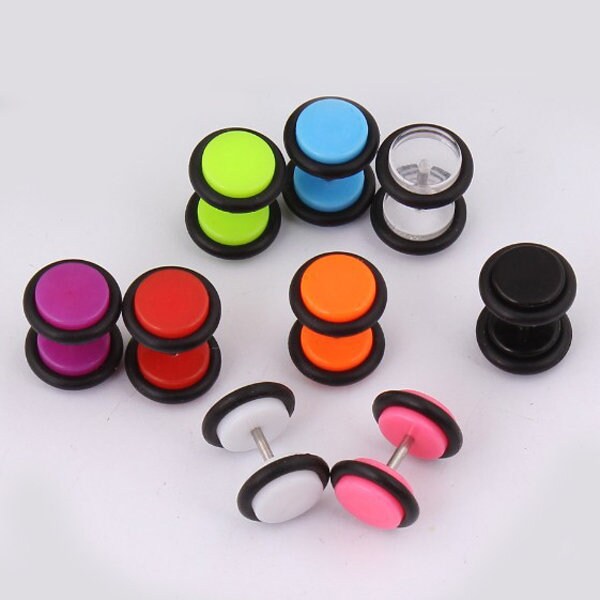 Fake Tunnel Fake Piercing Etsy