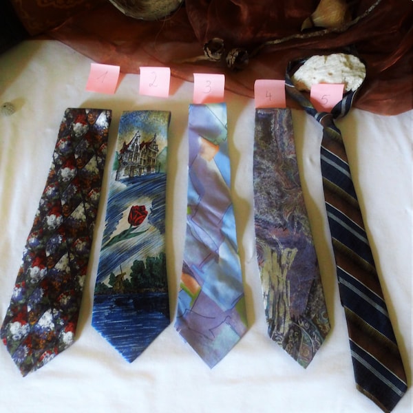 Vintage Krawatte 70er und 80er Jahre,verschiedene Muster und Qualitäten,Accessoires Männer, Geschenk Männer,Klassiker, Schlips Männer