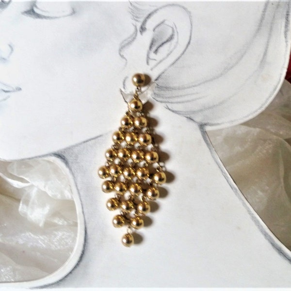 goldfarbene Ohrstecker in Drachenform Perlenohrringe Bollywood der 70er als Geschenk für Frauen