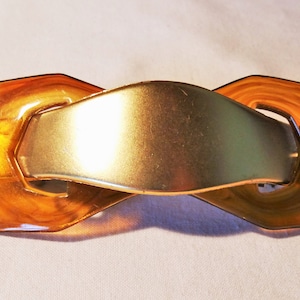 chic hair clip made of plastic with matt gold-colored center, hair jewelry, hair accessories, gift women, classic elegant, ART 627191567