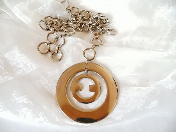 Metallgürtel silberfarben, Schmuckgürtel mit Anhänger 70er Jahre, Geschenk für Frauen,für Kostüme, raffinierter pompöser Gürtel