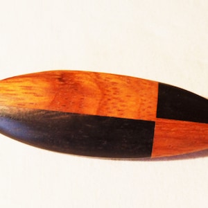 Vintage wooden brooch, ellipse made of four parts, classic wooden pin, 90s pin, gift for women, ART 627191531