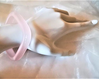 pink bangle square, narrow bangle from the 80s, vintage bracelet, elegant colored bangle, boho, avant-garde, ART 1261517840