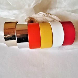 wide bangle vintage plastic in 6 colors 80s, bracelet hippie, boho, gift women, colorful bangle, plastic, ART 933089136