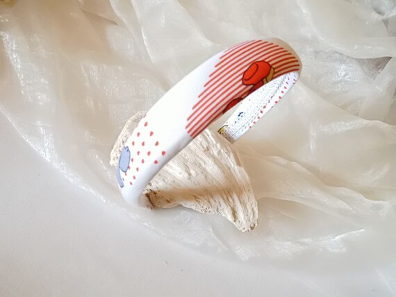 classic headband, plastic covered with fabric, gi… - image 2