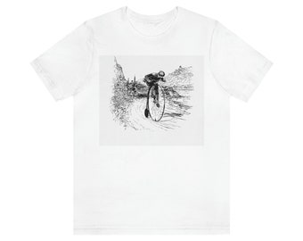 Vintage Cyclist Sketch T-shirt