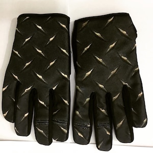 BMX Enhanced Grip Long Finger Cycling Gloves - Black Steel