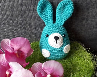 Bunny egg, crocheted bunny, Easter bunny, Easter, decoration, gift, Easter egg