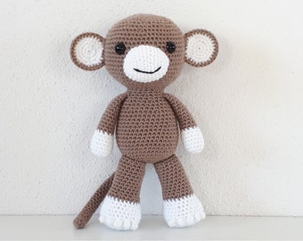 Monkey crocheted cuddly toy children's room decoration cotton