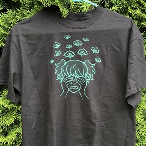 Don't Look hand screenprinted t-shirt