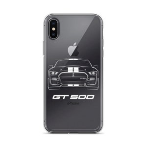 2020 New Ford Mustang Shelby GT500 Cobra iPhone Case *White Graphic*, Gifts For Car Guys, Birthday Gifts For Men