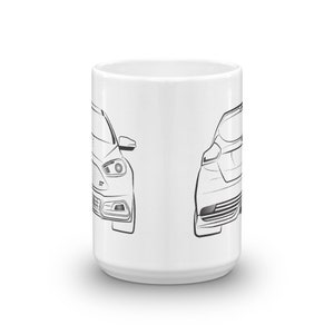 Ford Focus ST Double Sided Mug 11oz & 15oz, Gifts For Car Guys, Birthday Gifts For Men, MK 3 Ford Focus ST