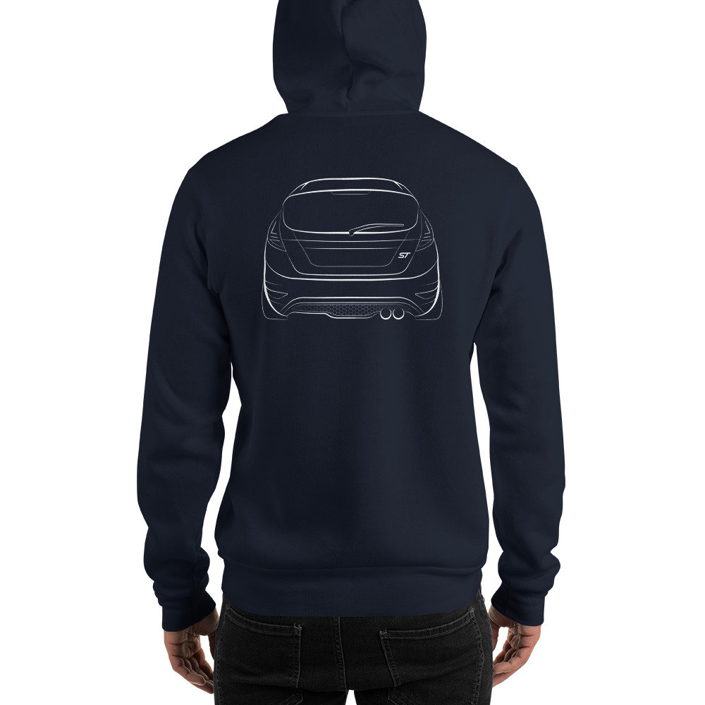 Craig fiesta Hoodie Sサイズ Ford Fiesta ST Double Sided Graphic Hoodie Hooded Sweatshirt