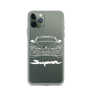 2020 NEW Toyota Supra Mk 5 A90 iPhone Case *WHITE GRAPHIC*, Gifts For Car Guys, Birthday Gifts For Men