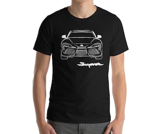 2020 NEW Toyota Supra MK 5 A90 Double Sided Graphic T-Shirt Unisex, Gifts For Car Guys, Gift For Dad, Gift For Guys