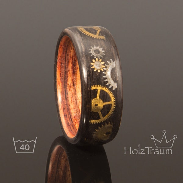 Zeitring – Holzring  Steampunk Momo Zeitgeist