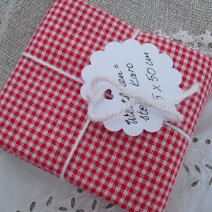 Westfalenstoff Vichy check red-white