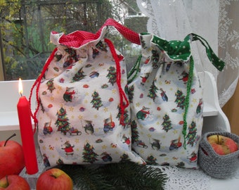 Gift bag, Christmas mouse, acufactum