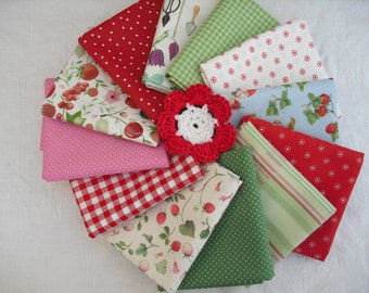 Fabric package Strawberry Time acufactum, Westfalenstoffe