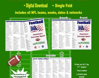 NFL 2025 Patriotic Schedule-All Games, Teams, Dates, Times & Networks