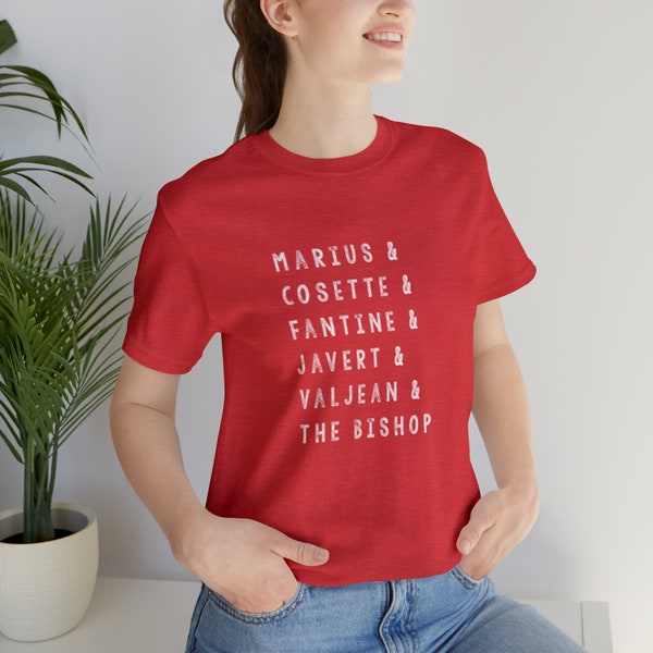 Les Miserables Characters Tee