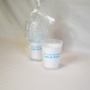 Life Is Better On The Water Pack of Cups (8)