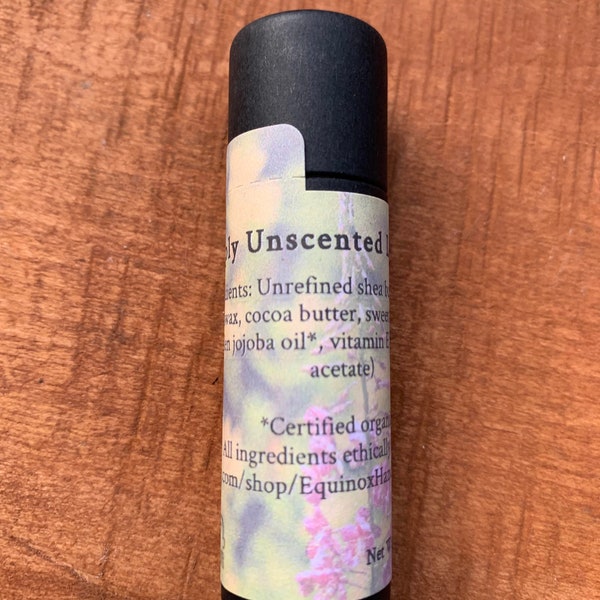 Zero-Waste, Plastic-Free, Unscented Lip Balm