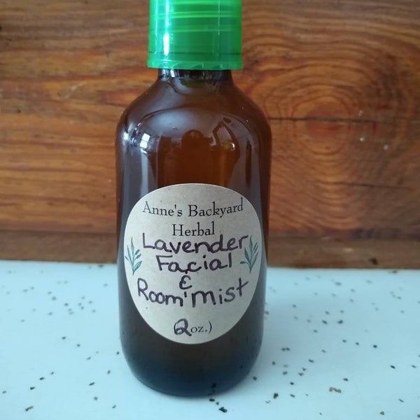 Lavender & Rose Witch Hazel Facial, Mask or Room Spray for calming, relaxing, moisturizing, sleep, hydration, toning, aromatherapy, dryness