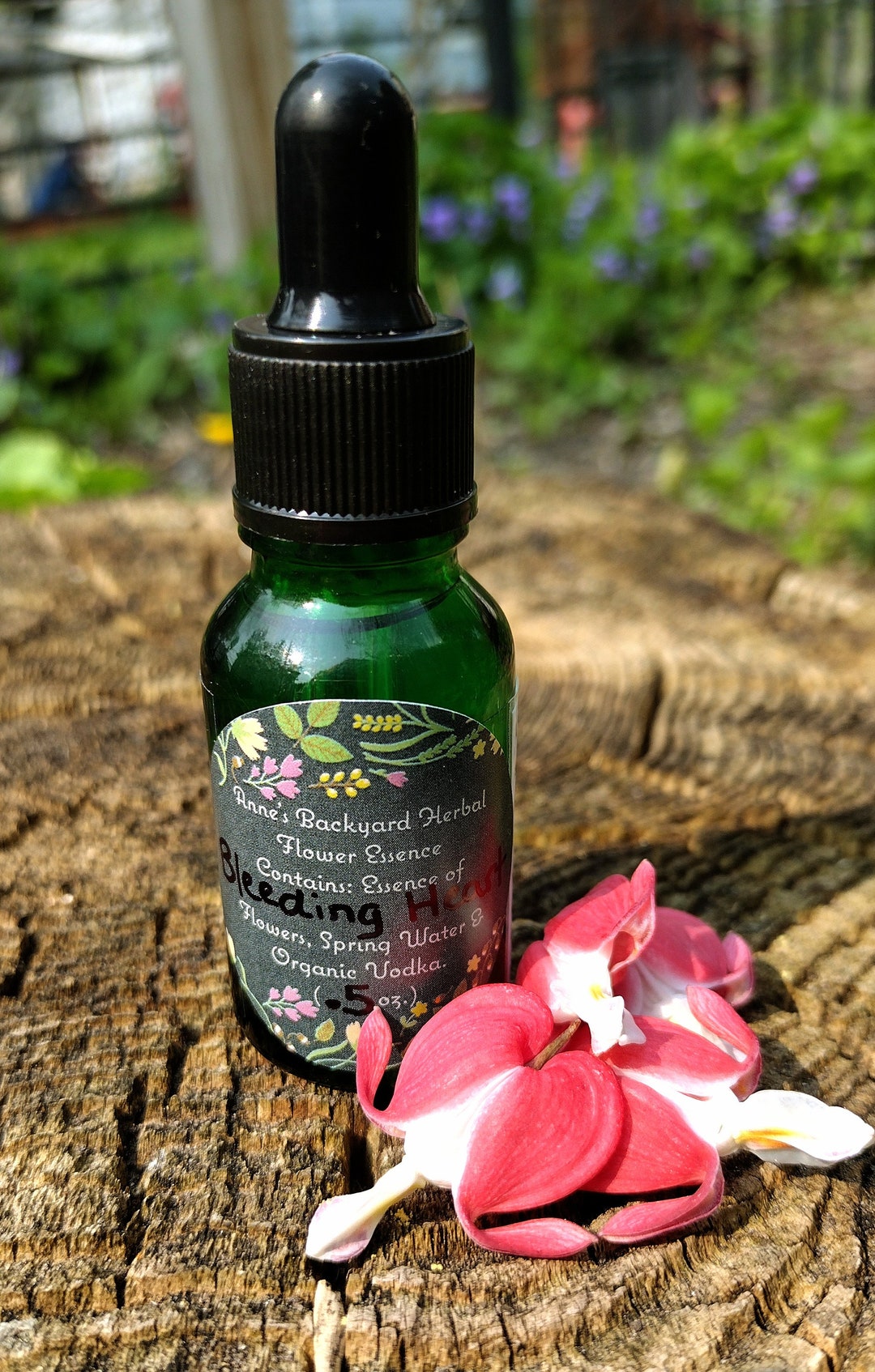 Herbal Bleeding Heart Flower Essences for Soul Balance, Healing, Grief