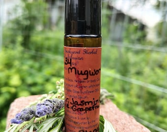 Essential Oil Sleep Relaxing Blend Roller w/ Lavender, Jasmine, Roman Chamomile, Grapefruit, & Sweet Orange in Mugwort Infused Sunflower oil