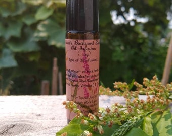 Essential Oil Breath Easier Blend Roller w/ Japanese Peppermint, Eucalyptus & Black Spruce EOs in Mugwort and Plantain Infused Sunflower oil