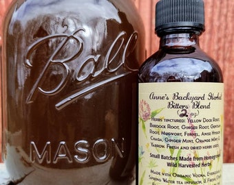 Bitters Blend Tincture Extract Minerals & Nutrients, Bitter, Digestion, Sluggish Guts, Bloating, Hiccups