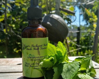 Lemon Balm Tincture (Melissa officinalis) Health & Wellness for Anxiety, Insomnia, Anti-Bacterial, Inflammation, Immunity, Stress, Relaxing