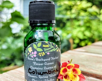 Columbine Herbal Flower Essence 4 Soul Balance, Healing, Change, Optimism, Mid life, Confidence, Creativity, Desire (.5, 1 or 2 oz.)