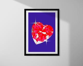 FACET - Silver Leaf Screenprint