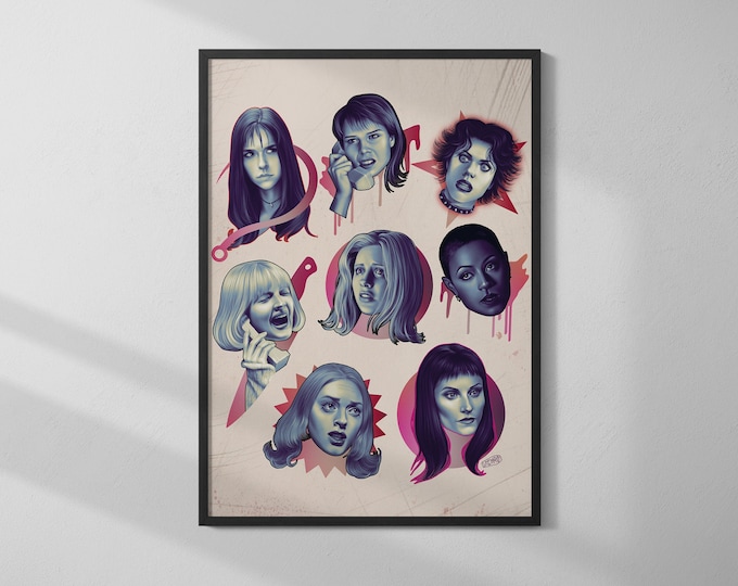 90's SCREAM QUEENS Print