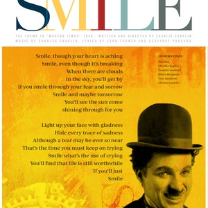 Terrific Lyrics To Smile By Charlie Chaplin Pictures
