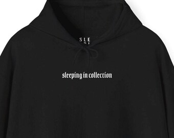 Sleeping In Collection Gothic Team Hoodie, Gift for Husband Son Best Friend Mom Him Her, Gym Lounge Wear Pump Cover Hooded Sweatshirt
