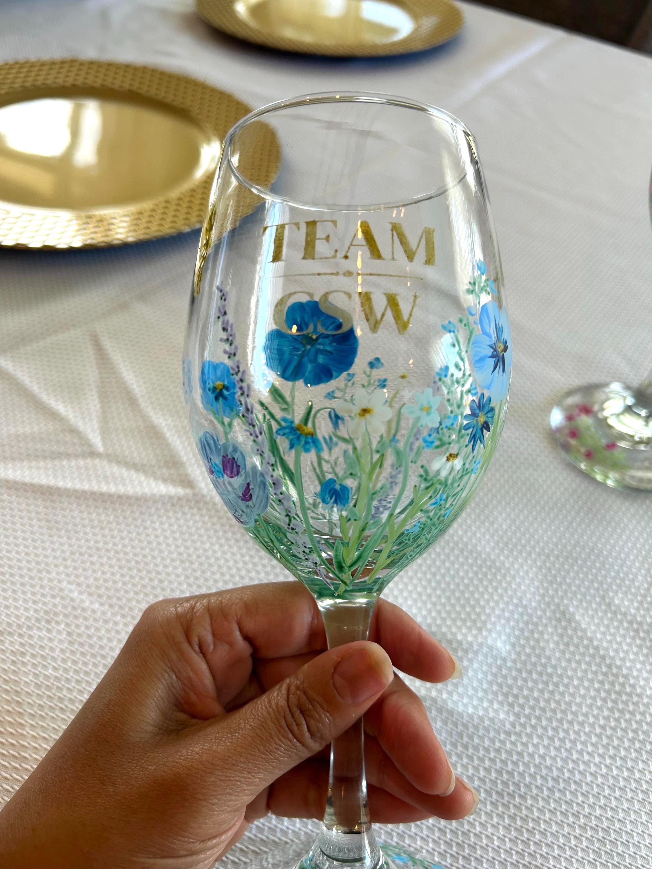 Acrylic Stem Wine Glass - Etsy