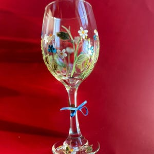 Handgeschilderde wijnglazen, Gepersonaliseerde wijnglazen, Handgeschilderd glaswerk