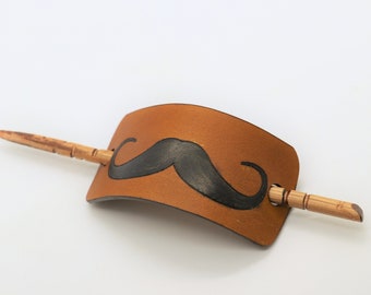 Mustache Hair Slide and Pin